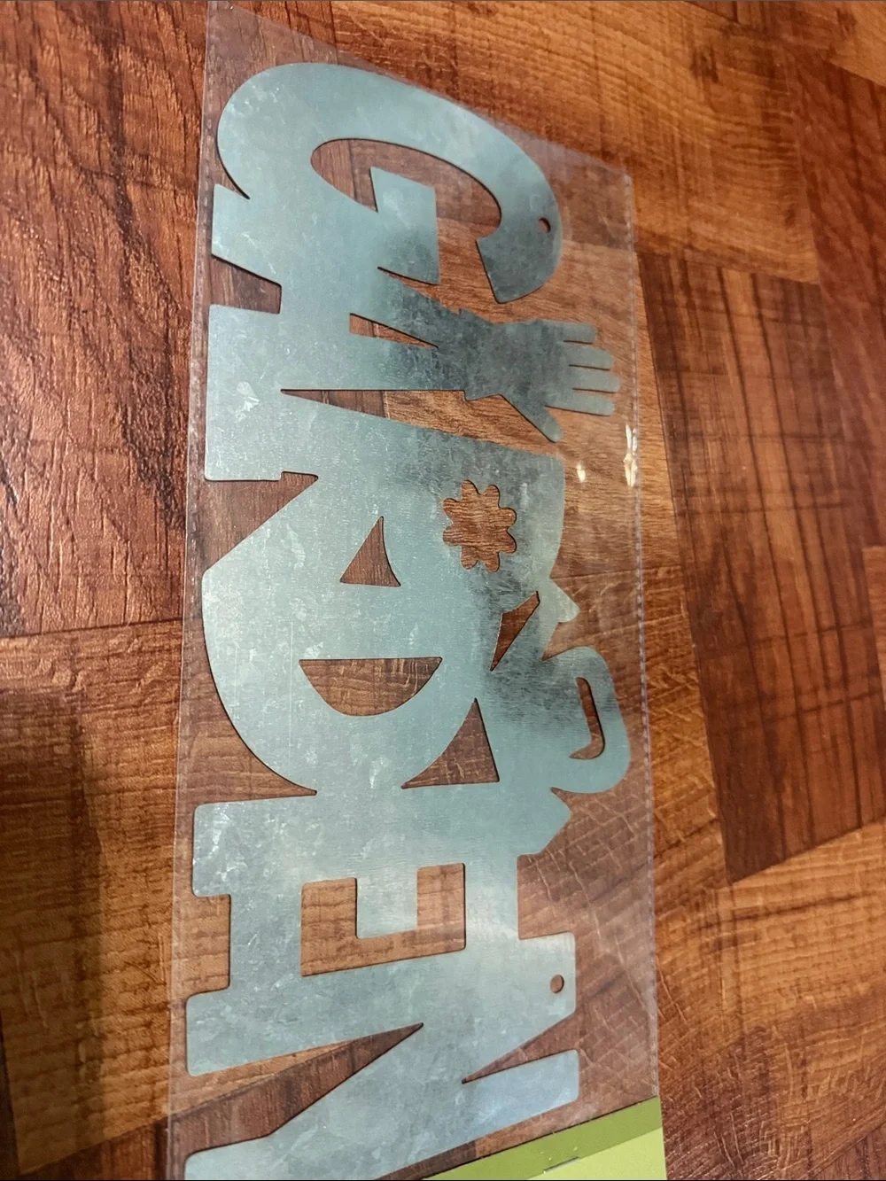 Set of 3- Galvanized Garden Signs